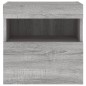 vidaXL Muebles TV de pared luces LED 2 uds gris Sonoma 40x30x40 cm