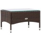 vidaXL Set muebles de jardín 4 piezas y cojines ratán sintético marrón