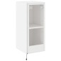 vidaXL Muebles de TV de pared con luces LED 2 uds blanco 30,5x35x70 cm