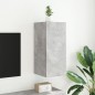 vidaXL Mueble de TV de pared con luces LED gris hormigón 30,5x35x70 cm
