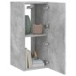 vidaXL Mueble de TV de pared con luces LED gris hormigón 30,5x35x70 cm
