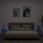 vidaXL Muebles TV de pared luces LED 2 uds gris hormigón 30,5x35x30 cm
