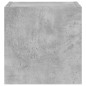 vidaXL Muebles TV de pared luces LED 2 uds gris hormigón 30,5x35x30 cm