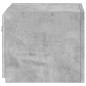 vidaXL Muebles TV de pared luces LED 2 uds gris hormigón 30,5x35x30 cm