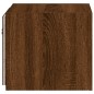 vidaXL Muebles TV de pared luces LED 2 uds roble marrón 30,5x35x30 cm