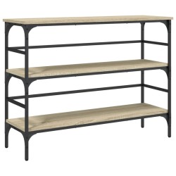 vidaXL Mesa consola madera de ingeniería roble Sonoma 100x32x75 cm