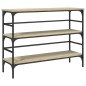 vidaXL Mesa consola madera de ingeniería roble Sonoma 100x32x75 cm