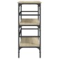 vidaXL Mesa consola madera de ingeniería roble Sonoma 100x32x75 cm