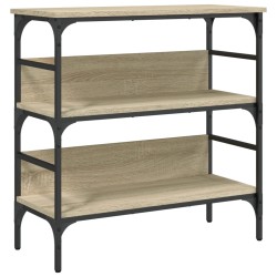 vidaXL Mesa consola madera de ingeniería roble Sonoma 75x32x75 cm