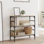 vidaXL Mesa consola madera de ingeniería roble Sonoma 75x32x75 cm