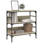 vidaXL Mesa consola madera de ingeniería roble Sonoma 75x32x75 cm