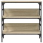 vidaXL Mesa consola madera de ingeniería roble Sonoma 75x32x75 cm