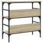 vidaXL Mesa consola madera de ingeniería roble Sonoma 75x32x75 cm