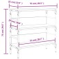 vidaXL Mesa consola madera de ingeniería gris Sonoma 75x32x75 cm vidaXL Mesa consola madera de ingeniería gris Sonoma 75x32x75 cm