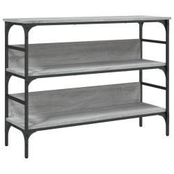 vidaXL Mesa consola madera de ingeniería gris Sonoma 100x32x75 cm