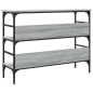vidaXL Mesa consola madera de ingeniería gris Sonoma 100x32x75 cm vidaXL Mesa consola madera de ingeniería gris Sonoma 100x32x75 cm