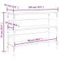 vidaXL Mesa consola madera de ingeniería gris Sonoma 100x32x75 cm vidaXL Mesa consola madera de ingeniería gris Sonoma 100x32x75 cm