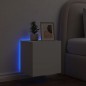 vidaXL Mueble de TV de pared con luces LED blanco 40,5x35x40 cm vidaXL Mueble de TV de pared con luces LED blanco 40,5x35x40 cm