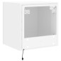 vidaXL Mueble de TV de pared con luces LED blanco 40,5x35x40 cm vidaXL Mueble de TV de pared con luces LED blanco 40,5x35x40 cm
