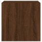 vidaXL Muebles TV de pared luces LED 2 uds marrón roble 40,5x35x40 cm