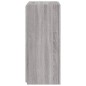 vidaXL Mueble de TV de pared con luces LED gris Sonoma 40,5x35x80 cm