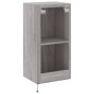 vidaXL Mueble de TV de pared con luces LED gris Sonoma 40,5x35x80 cm