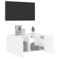 vidaXL Mueble de TV de pared con luces LED blanco 60x35x31 cm