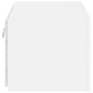 vidaXL Mueble de TV de pared con luces LED blanco 60x35x31 cm