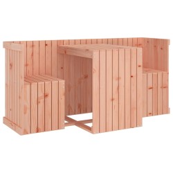 vidaXL Conjunto de balcón 2 plazas madera maciza Douglas