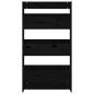 vidaXL Jardinera de pared 3 niveles madera pino negro 60x18,5x110 cm vidaXL Jardinera de pared 3 niveles madera pino negro 60x18,5x110 cm