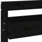 vidaXL Jardinera de pared 3 niveles madera pino negro 60x18,5x110 cm vidaXL Jardinera de pared 3 niveles madera pino negro 60x18,5x110 cm