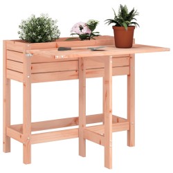 vidaXL Jardinera con tapa plegable madera maciza de pino Douglas 
