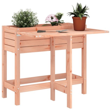 vidaXL Jardinera con tapa plegable madera maciza de pino Douglas 