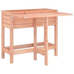 vidaXL Jardinera con tapa plegable madera maciza de pino Douglas 