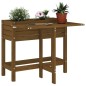 vidaXL Jardinera con tapa plegable madera maciza de pino marrón miel vidaXL Jardinera con tapa plegable madera maciza de pino marrón miel