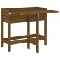 vidaXL Jardinera con tapa plegable madera maciza de pino marrón miel vidaXL Jardinera con tapa plegable madera maciza de pino marrón miel