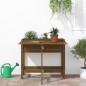 vidaXL Jardinera con tapa plegable madera maciza de pino marrón miel vidaXL Jardinera con tapa plegable madera maciza de pino marrón miel