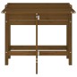 vidaXL Jardinera con tapa plegable madera maciza de pino marrón miel vidaXL Jardinera con tapa plegable madera maciza de pino marrón miel