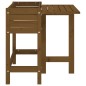 vidaXL Jardinera con tapa plegable madera maciza de pino marrón miel vidaXL Jardinera con tapa plegable madera maciza de pino marrón miel