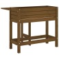 vidaXL Jardinera con tapa plegable madera maciza de pino marrón miel vidaXL Jardinera con tapa plegable madera maciza de pino marrón miel