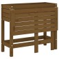 vidaXL Jardinera con tapa plegable madera maciza de pino marrón miel vidaXL Jardinera con tapa plegable madera maciza de pino marrón miel
