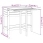 vidaXL Jardinera con tapa plegable madera maciza de pino marrón miel vidaXL Jardinera con tapa plegable madera maciza de pino marrón miel