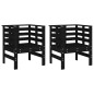 vidaXL Sillas de jardín 2 uds madera maciza pino blanco 61,5x53x71 cm vidaXL Sillas de jardín 2 uds madera maciza pino blanco 61,5x53x71 cm