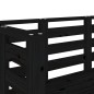 vidaXL Banco de jardín madera maciza de pino negro 111,5x53x71 cm vidaXL Banco de jardín madera maciza de pino negro 111,5x53x71 cm