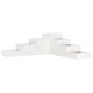 vidaXL Jardinera 4 niveles madera maciza pino blanca 106x104,5x36 cm vidaXL Jardinera 4 niveles madera maciza pino blanca 106x104,5x36 cm