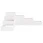 vidaXL Jardinera 4 niveles madera maciza pino blanca 106x104,5x36 cm vidaXL Jardinera 4 niveles madera maciza pino blanca 106x104,5x36 cm