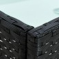 vidaXL Set muebles de jardín 5 piezas y cojines ratán sintético negro vidaXL Set muebles de jardín 5 piezas y cojines ratán sintético negro