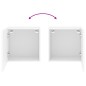 vidaXL Muebles TV de pared 2 uds madera ingeniería blanco 40,5x30x40cm vidaXL Muebles TV de pared 2 uds madera ingeniería blanco 40,5x30x40cm