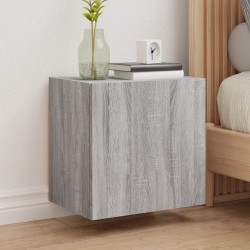 vidaXL Mueble TV de pared madera ingeniería gris Sonoma 40,5x30x40 cm