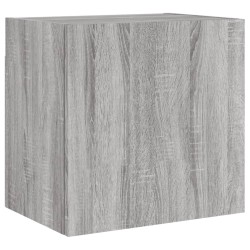 vidaXL Mueble TV de pared madera ingeniería gris Sonoma 40,5x30x40 cm
